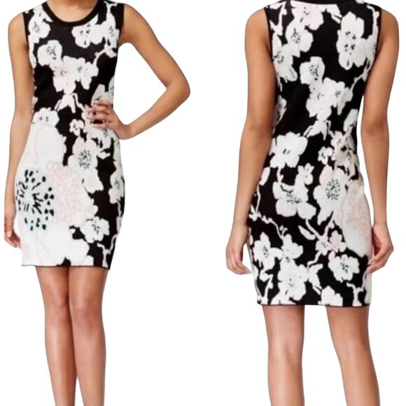 RACHEL Rachel Roy Floral Knit Dress- Size L - Picture 1 of 8